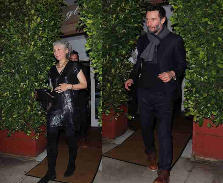 Keanu Reeves Spotted On Date Night With Alexandra Grant At Giorgio Baldi 