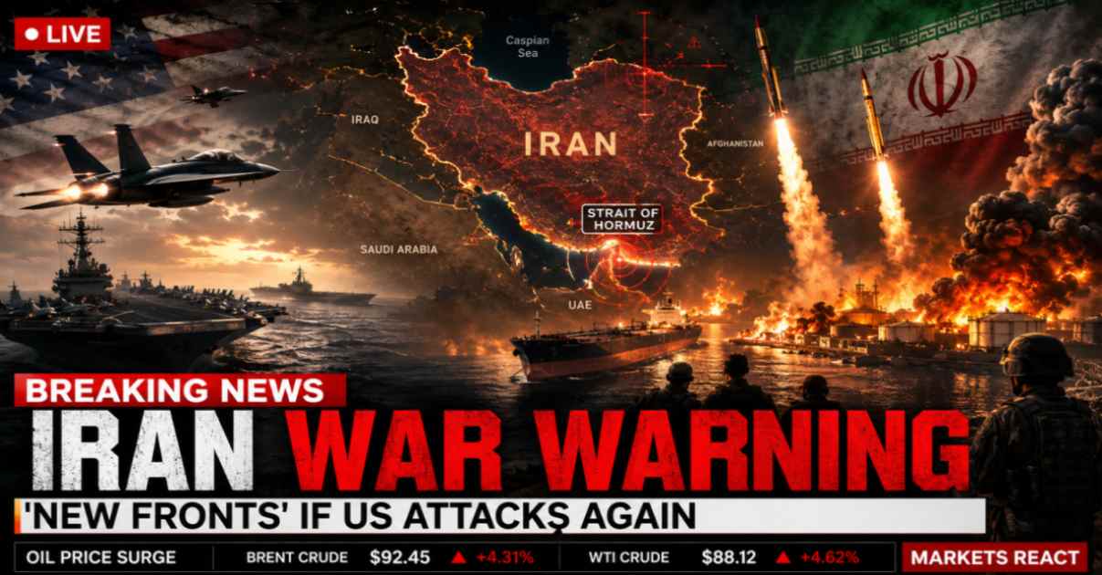 Iran Warns It Will “Open New Fronts” if US Attacks Resume as Middle East Tensions Escalate